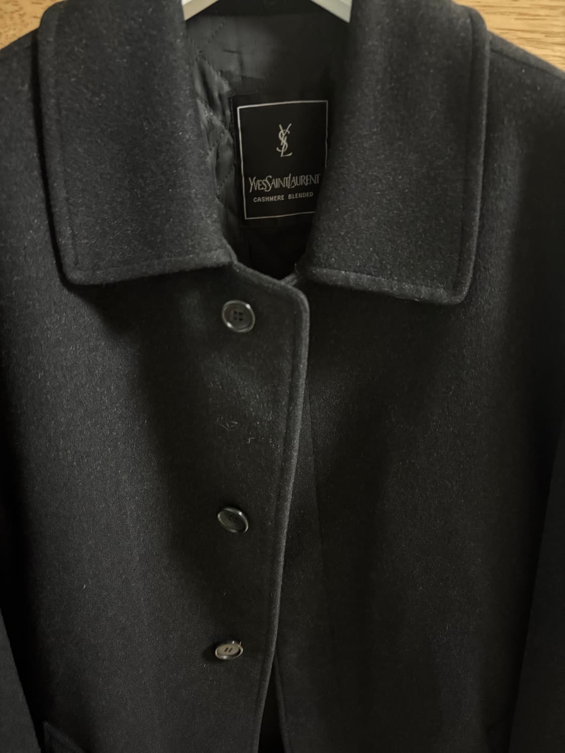 입생로랑 캐시미어 블렌드 코트 상품이미지2