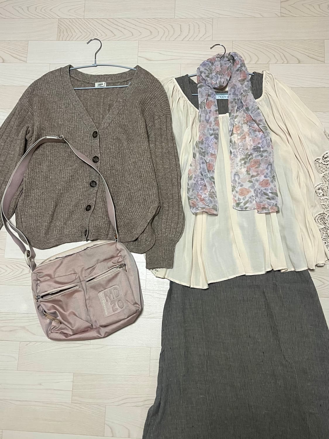 일본빈티지 니트가디건 롱원피스 하구미 모리걸 아오이유우 상품이미지2