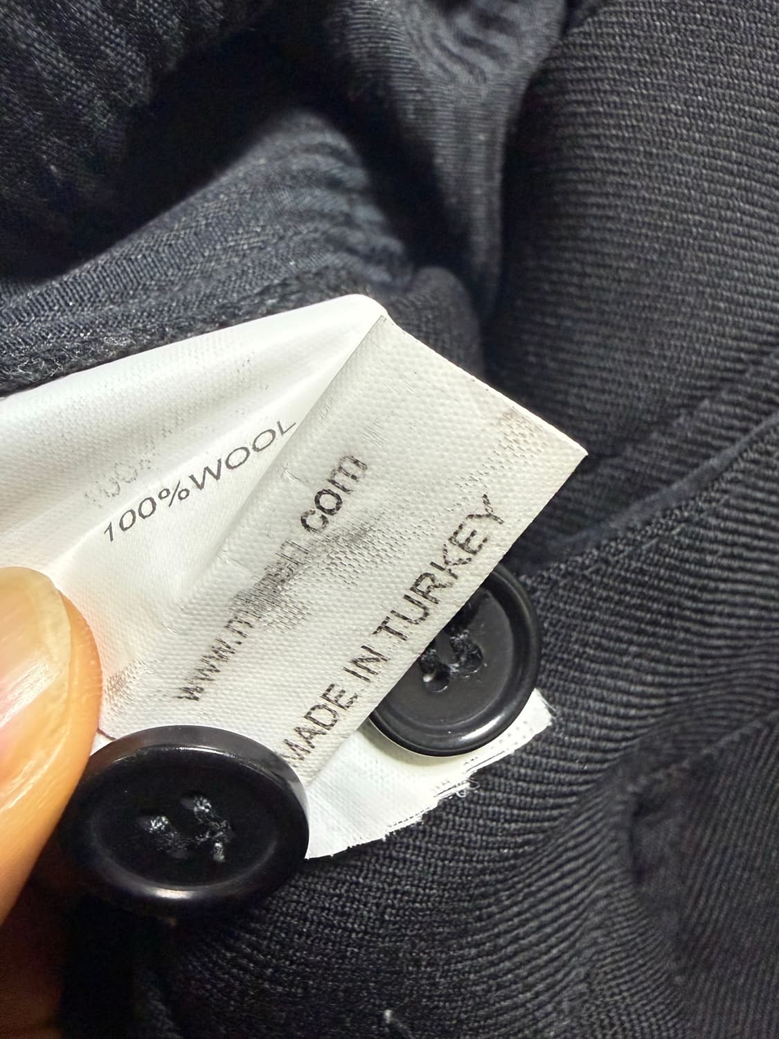 mfpen 클래식 트라우저 블랙 울 M사이즈 상품이미지4