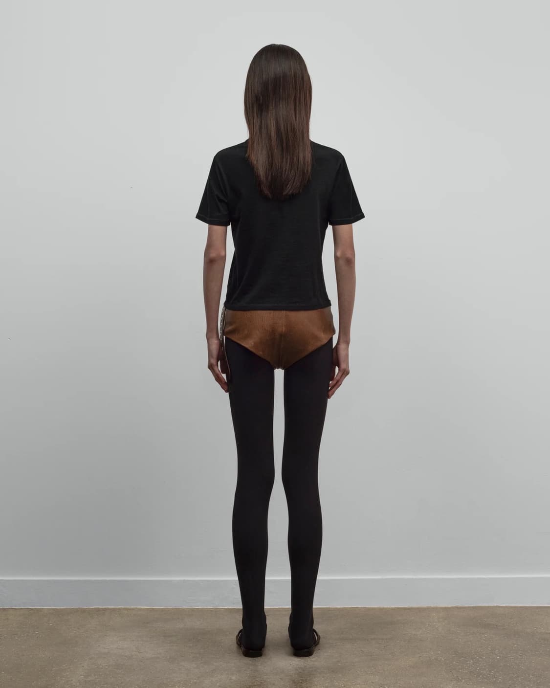 [S,M,L]커미션 25fw Reversed 베이비 티셔츠/블랙 상품이미지3