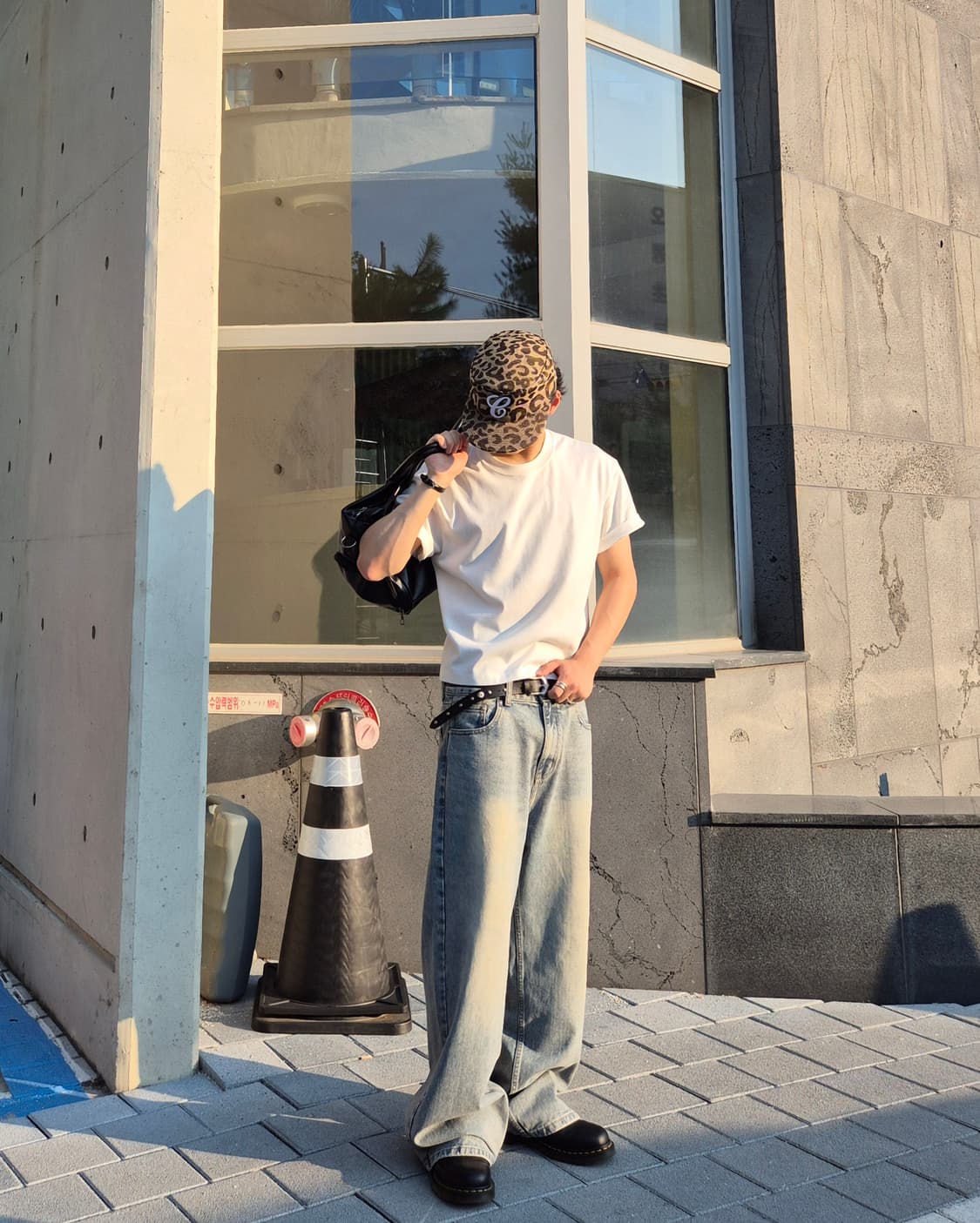 스탠다드에러 빈티지워싱 와이드팬츠 M 빈티지블리치 상품이미지5