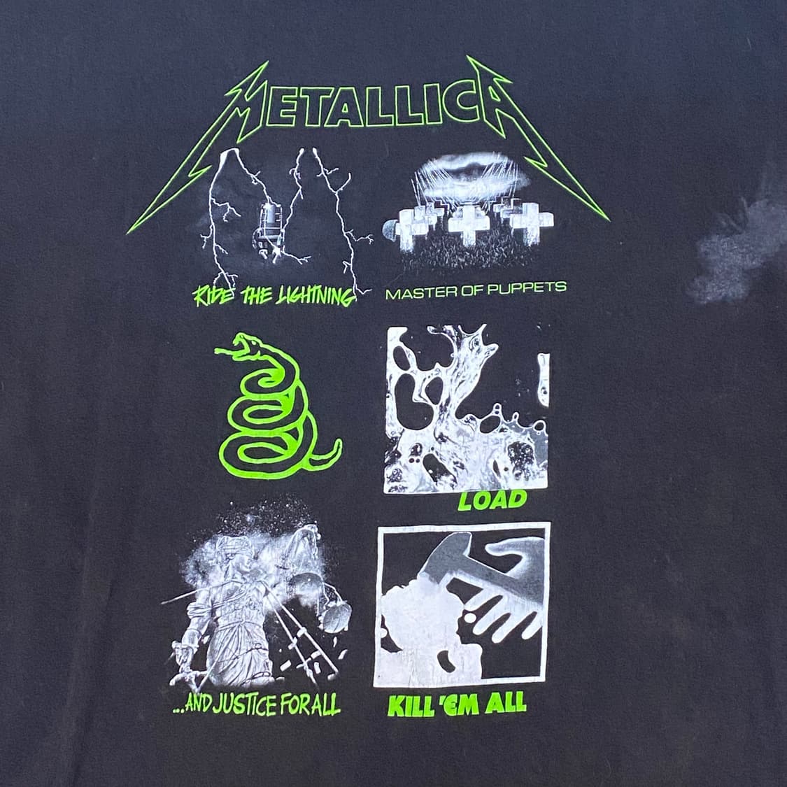 미국 빈티지 메탈리카 공식굿즈 반팔티 락티셔츠 상품이미지3