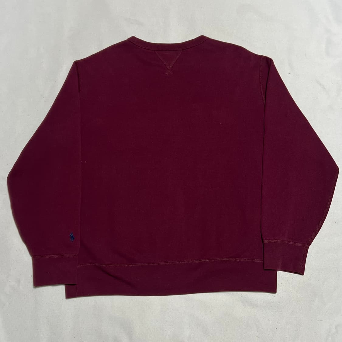 L 폴로랄프로렌 빅로고 버건디 기모 맨투맨 상품이미지3