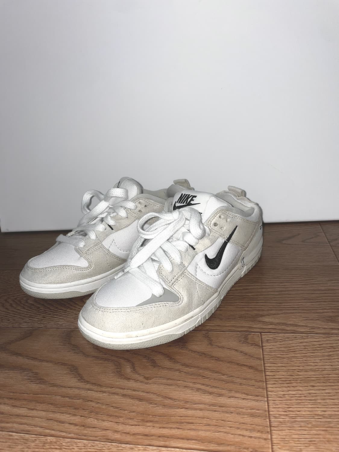 나이키 덩크 로우 디스럽트 2 화이트 라이트 본 240 상품이미지2