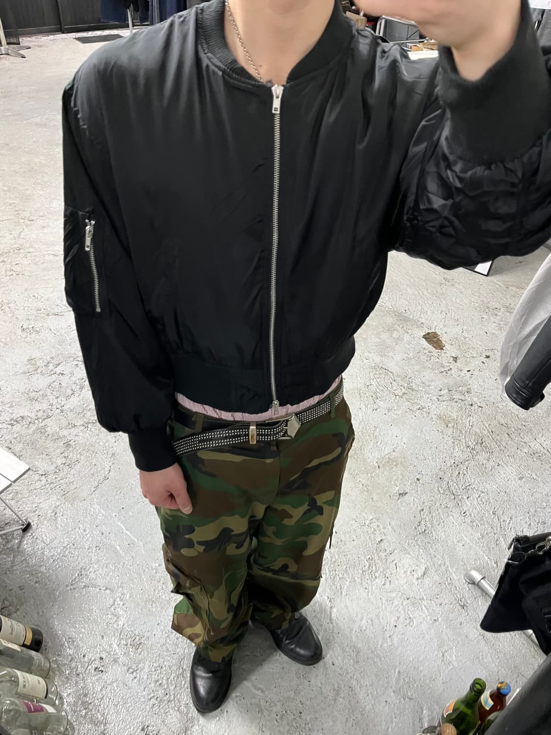 vtg 2way zip ma-1 bomber jacket 상품이미지3