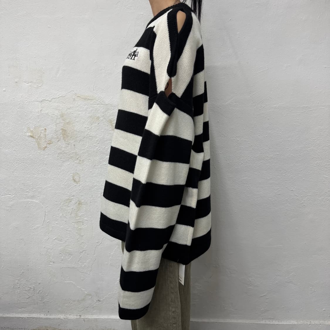 Maison Margiela x Tommy cash 스트라이프 패턴 니트 상품이미지2