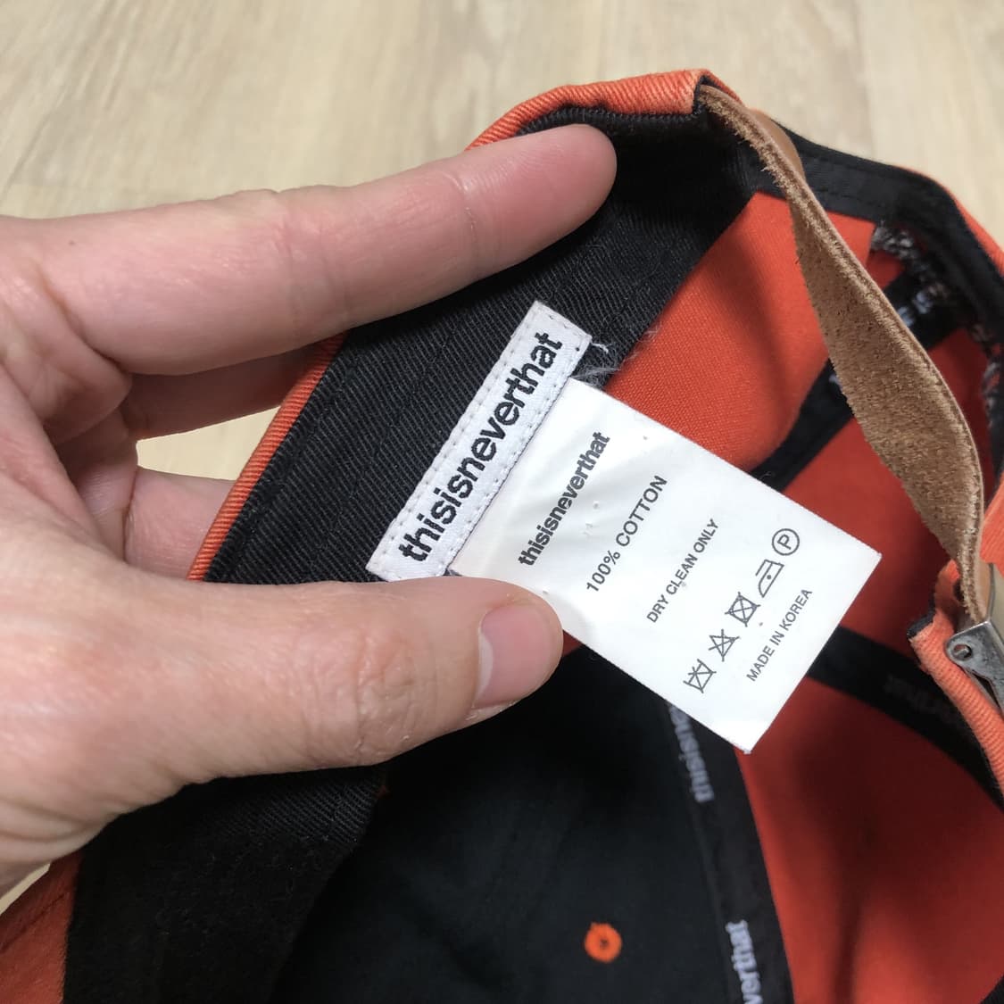 (OS) 디스이즈네버댓 15 FW 스컬패치 BCGC 캡 오렌지 상품이미지8