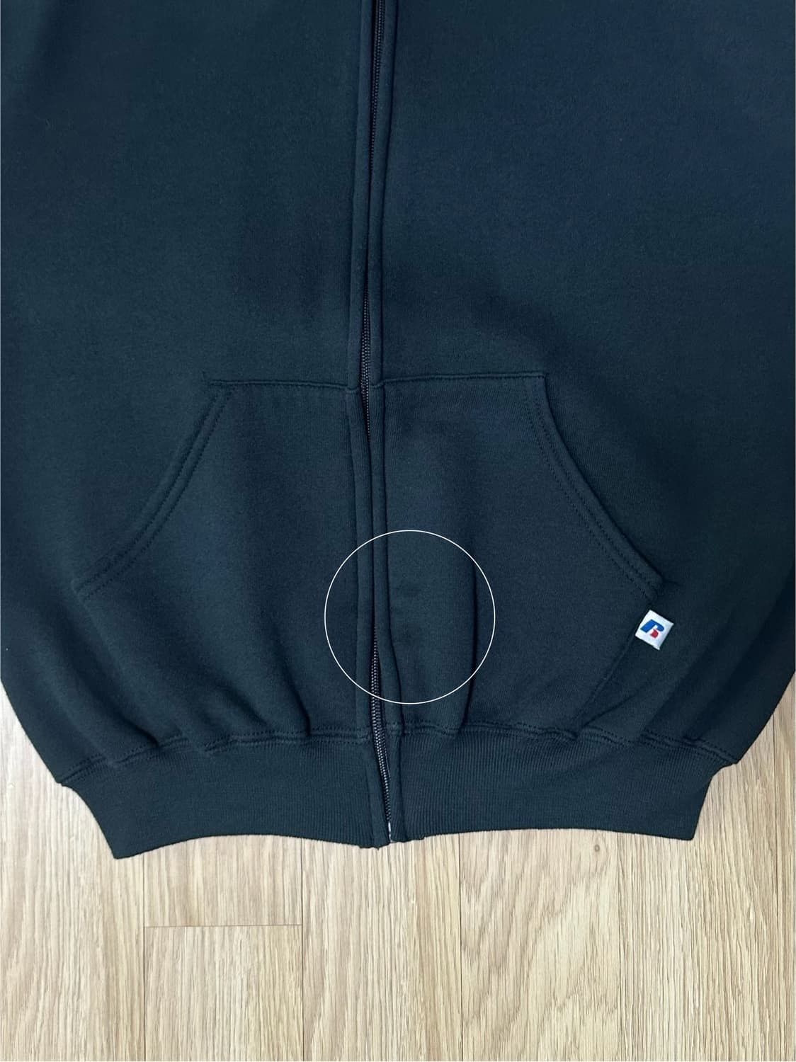 00s 빈티지 러셀 후드집업 그린 M 상품이미지9