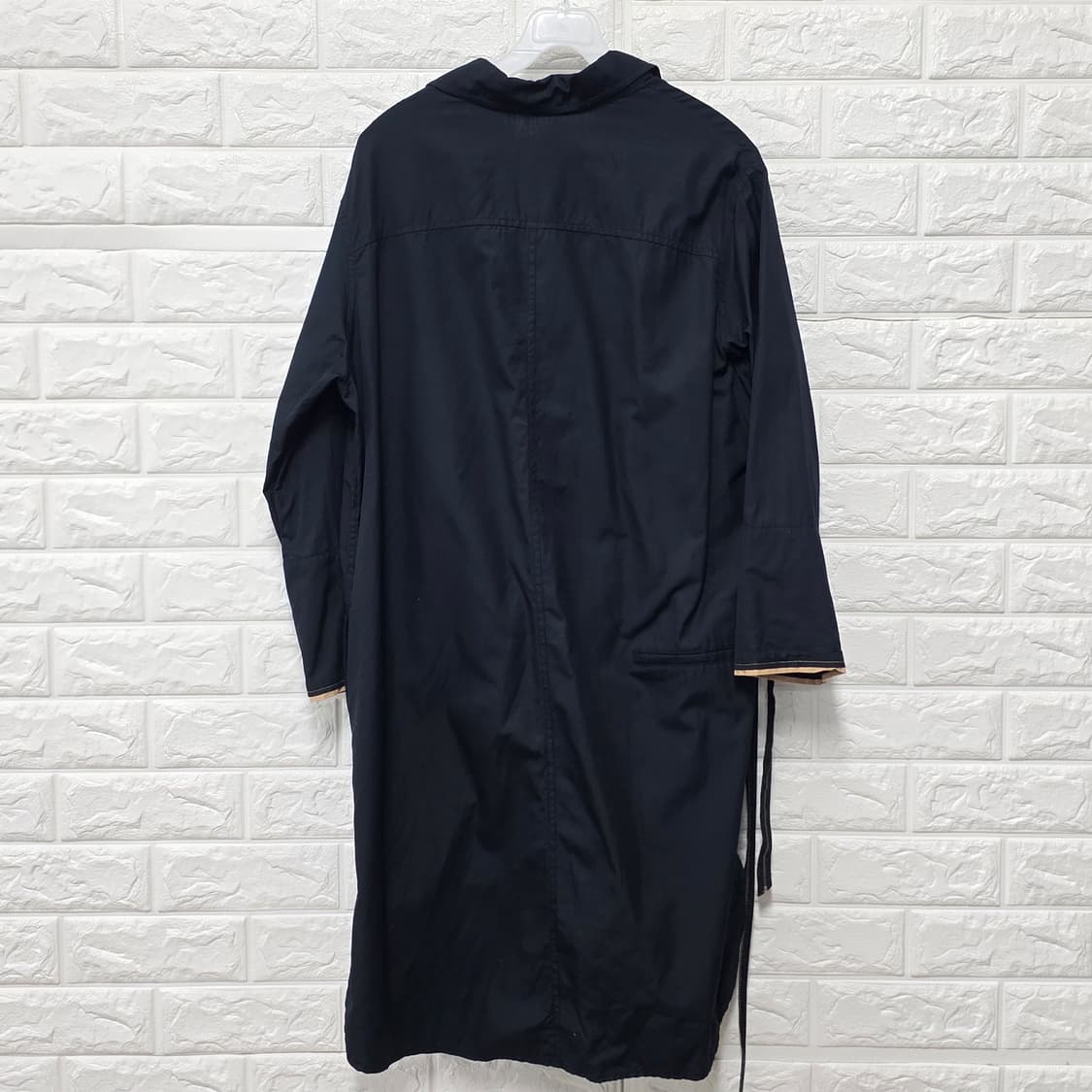 택포) 한섬 THE HANDSOME 블랙 롱 셔츠 원피스 L 상품이미지4