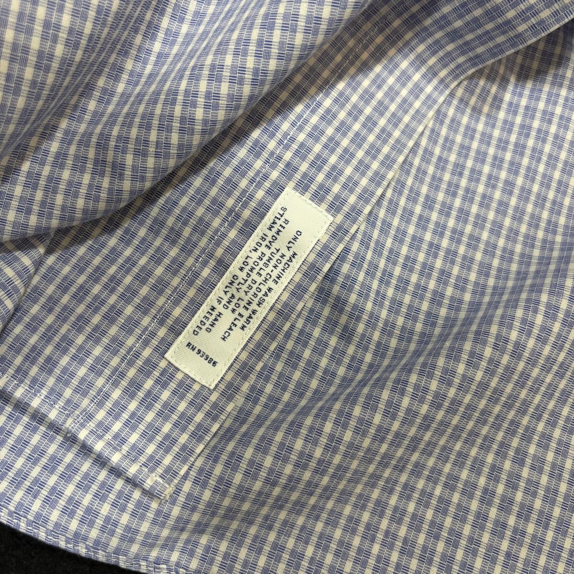 L-XL 브룩스브라더스 라이트네이비 포켓 체크 셔츠 상품이미지4