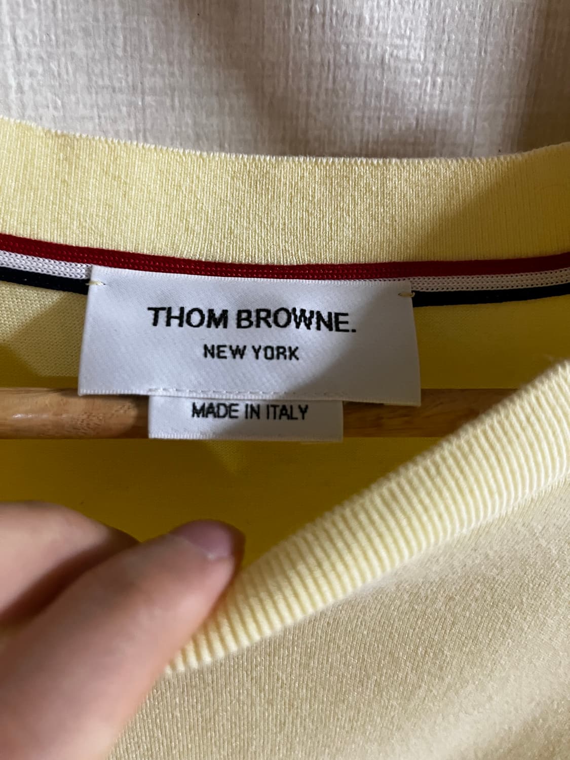 톰브라운 롱슬리브 옐로우 사이즈5 상품이미지4