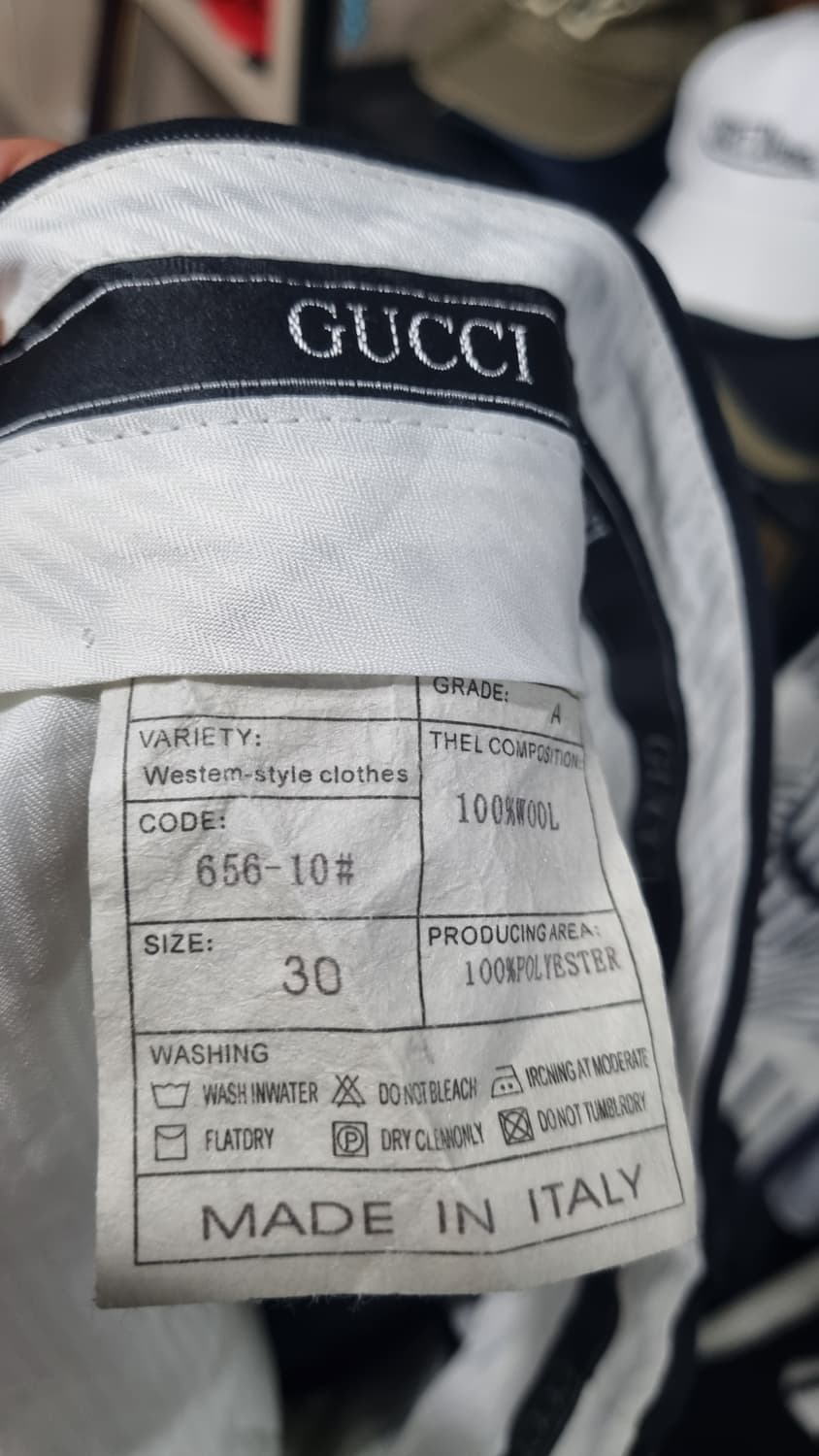 gucci(구찌) 올드스쿨 스트라이프 이태리제 슬랙스 30size 상품이미지3