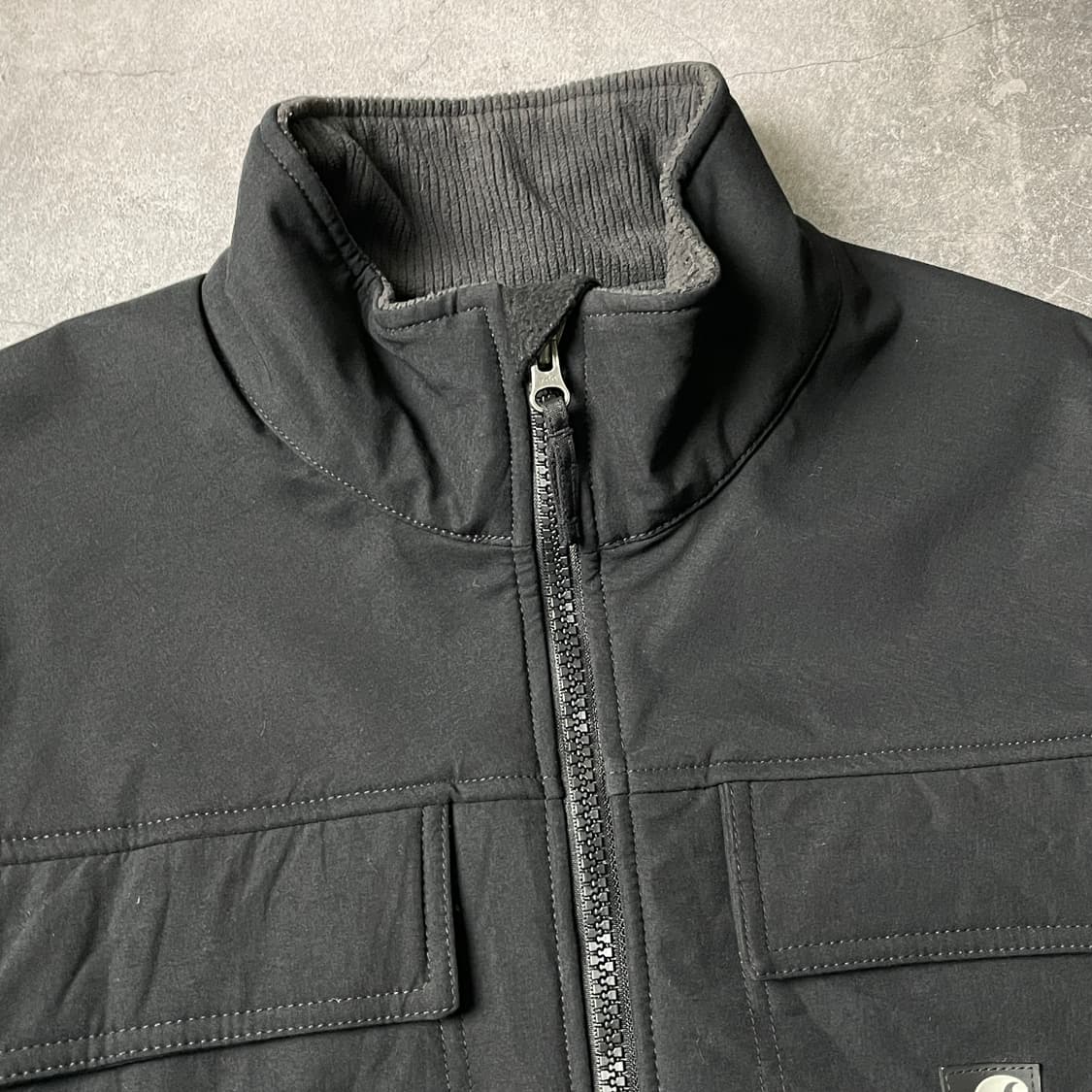CARHARTT 칼하트 빈티지 블랙 하이넥 워크 자켓 A00814 상품이미지2