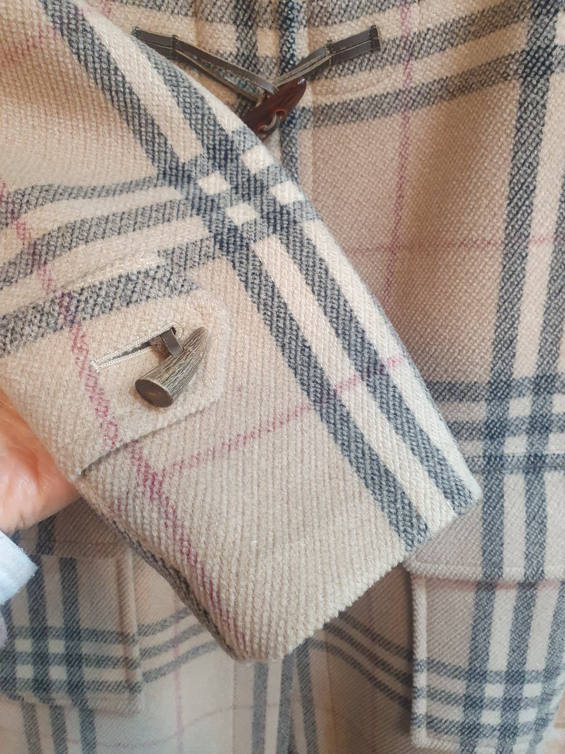 버버리 체크 후드 떡볶이 코트 상품이미지4