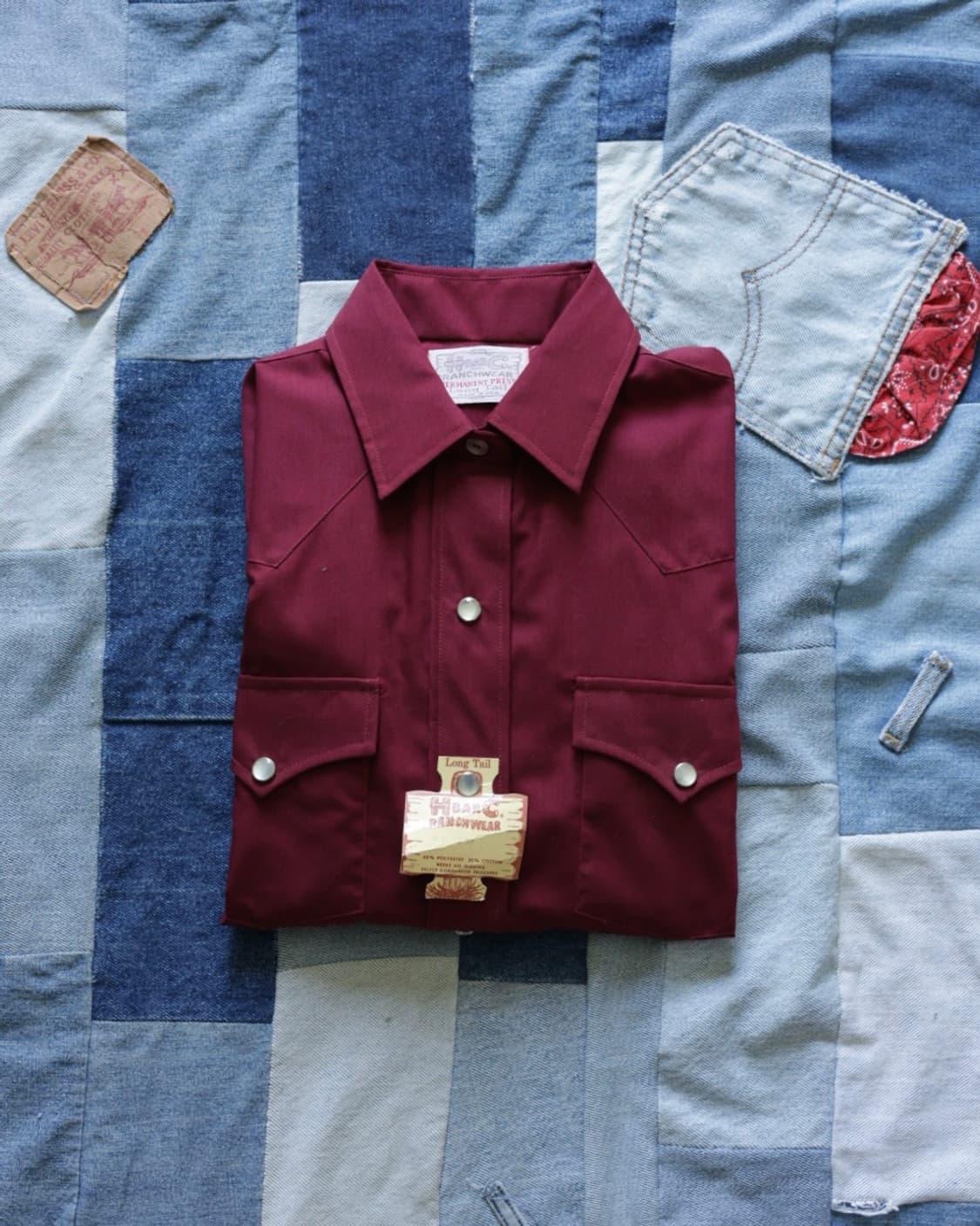 (Deadstock) H Bar C 80s Western Shirt 상품이미지6