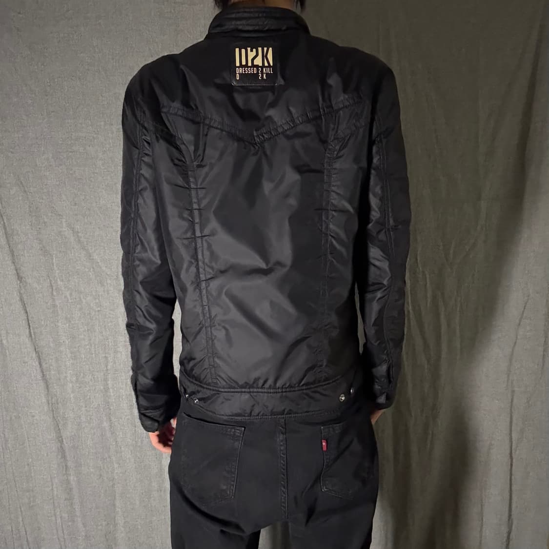D2K 블랙 패딩 점퍼 자켓 L사이즈 상품이미지4