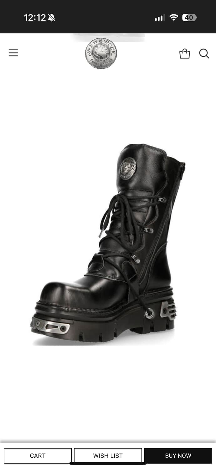뉴락 부츠 BOOT BLACK REACTOR M-373-S4 EU39 상품이미지2