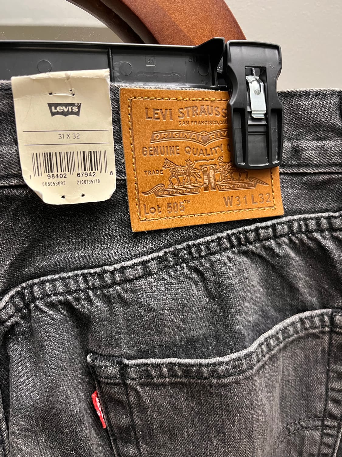 [택포/새상품] 평생 입는 클래식, 리바이스 505 프리미엄 셀비지 흑청 상품이미지7