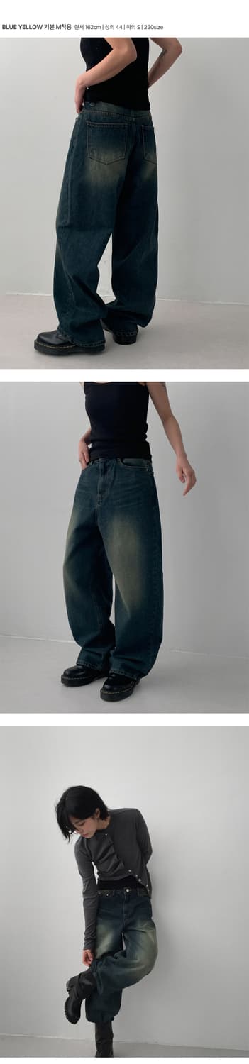 Festo Vintage Wide Jeans (YL/DY/DB) 상품이미지5