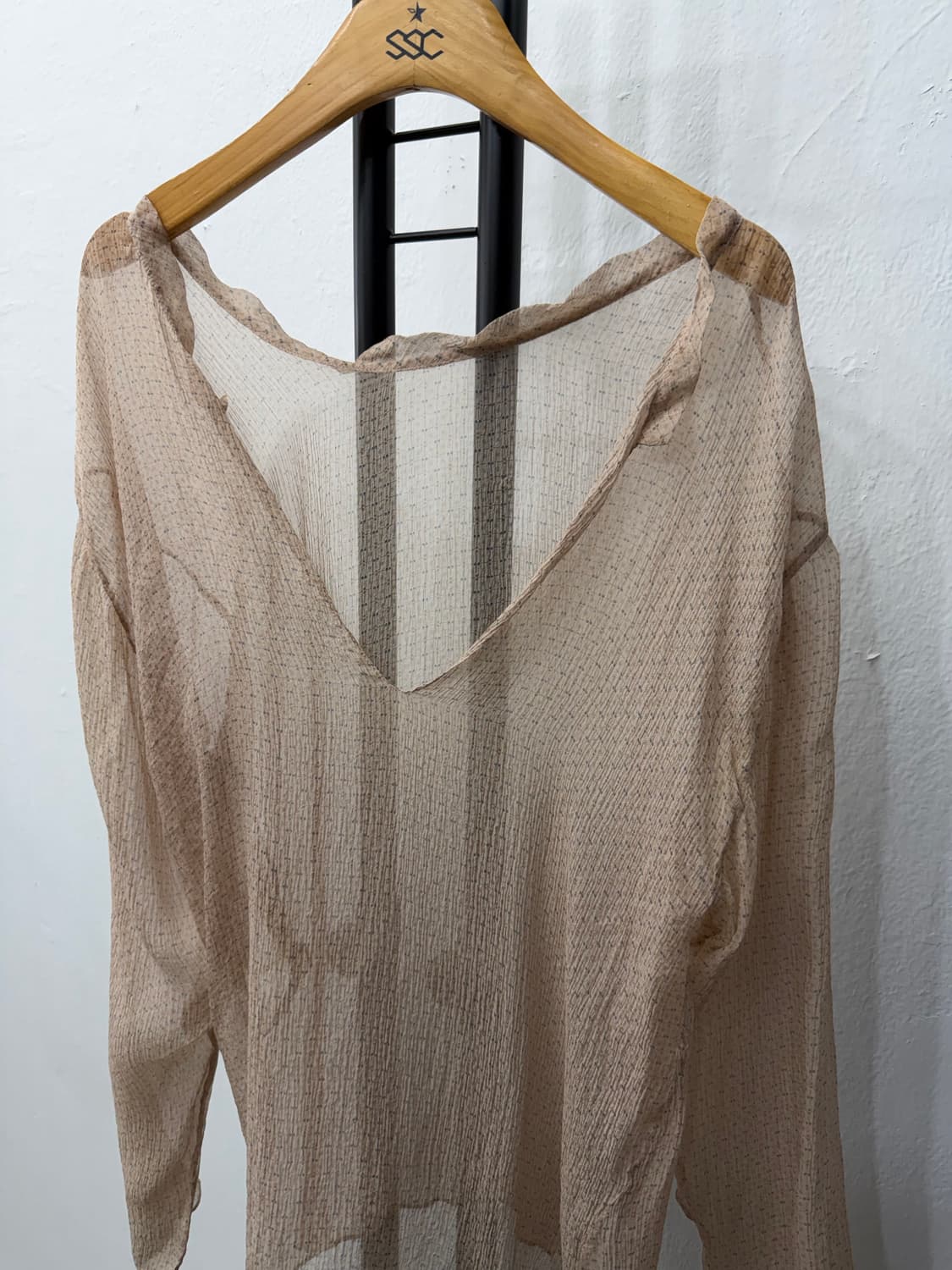 매장판정품) 마르니 시스루 실크 블라우스 38 상품이미지3