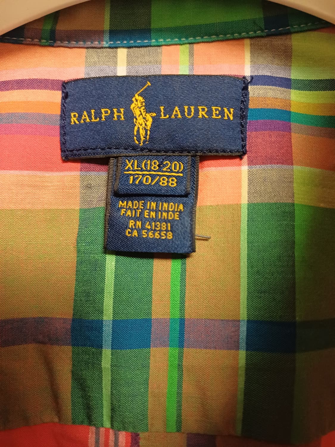 Polo Ralph Lauren Multi-Color Plaid Shir 상품이미지5
