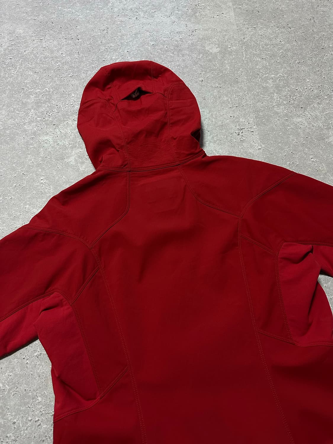 파타고니아 스몰로고 윈드스토퍼 레드 바람막이 상품이미지5