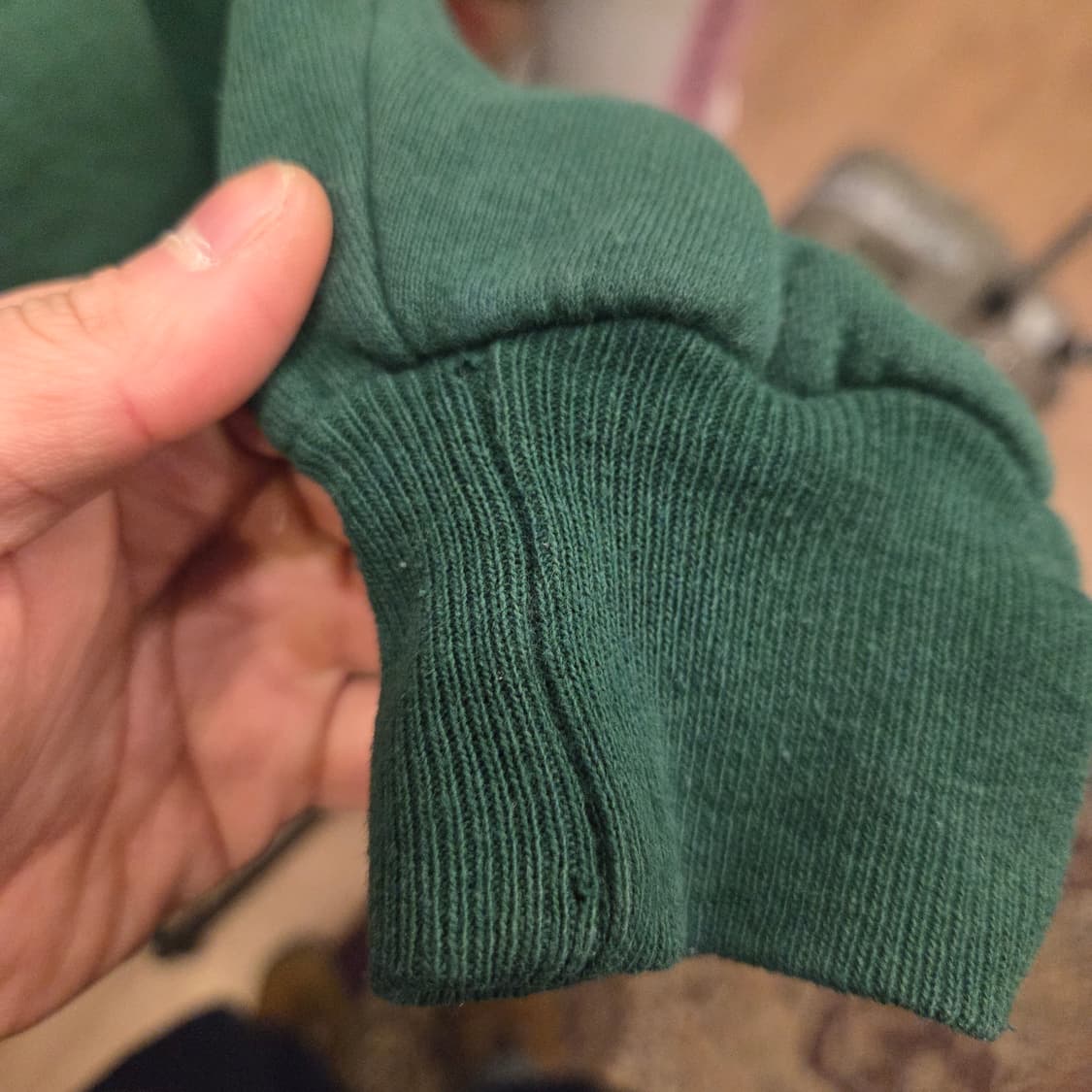 90s 빈티지 러셀 후드집업 그린 L USA 상품이미지7