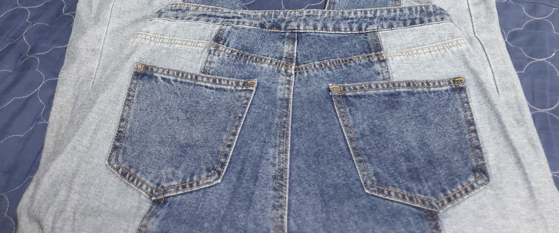 CIDER 세미와이드 사이드 배색 데님팬츠 (27) 상품이미지2