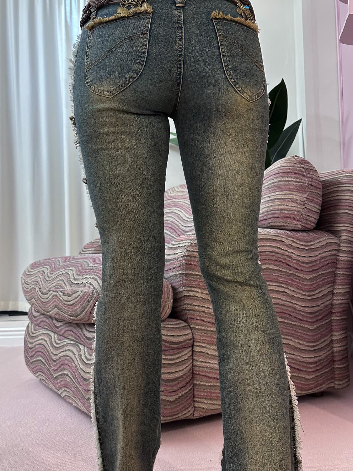 Beaded Fringe Denim  0187 상품이미지4