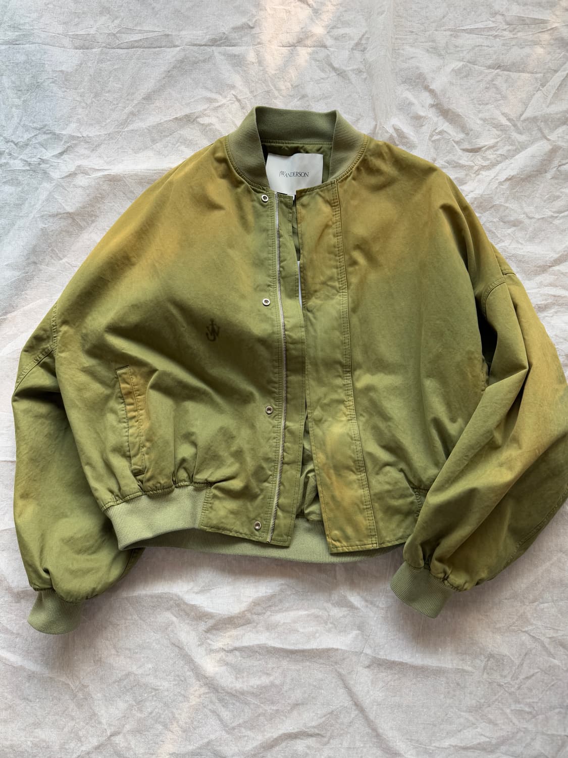 [L] JW앤더슨 코튼 봄버 자켓 올리브 상품이미지1