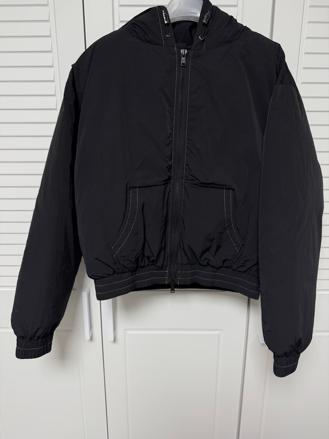 마뗑킴 크롭 후드 다운 자켓 상품이미지1