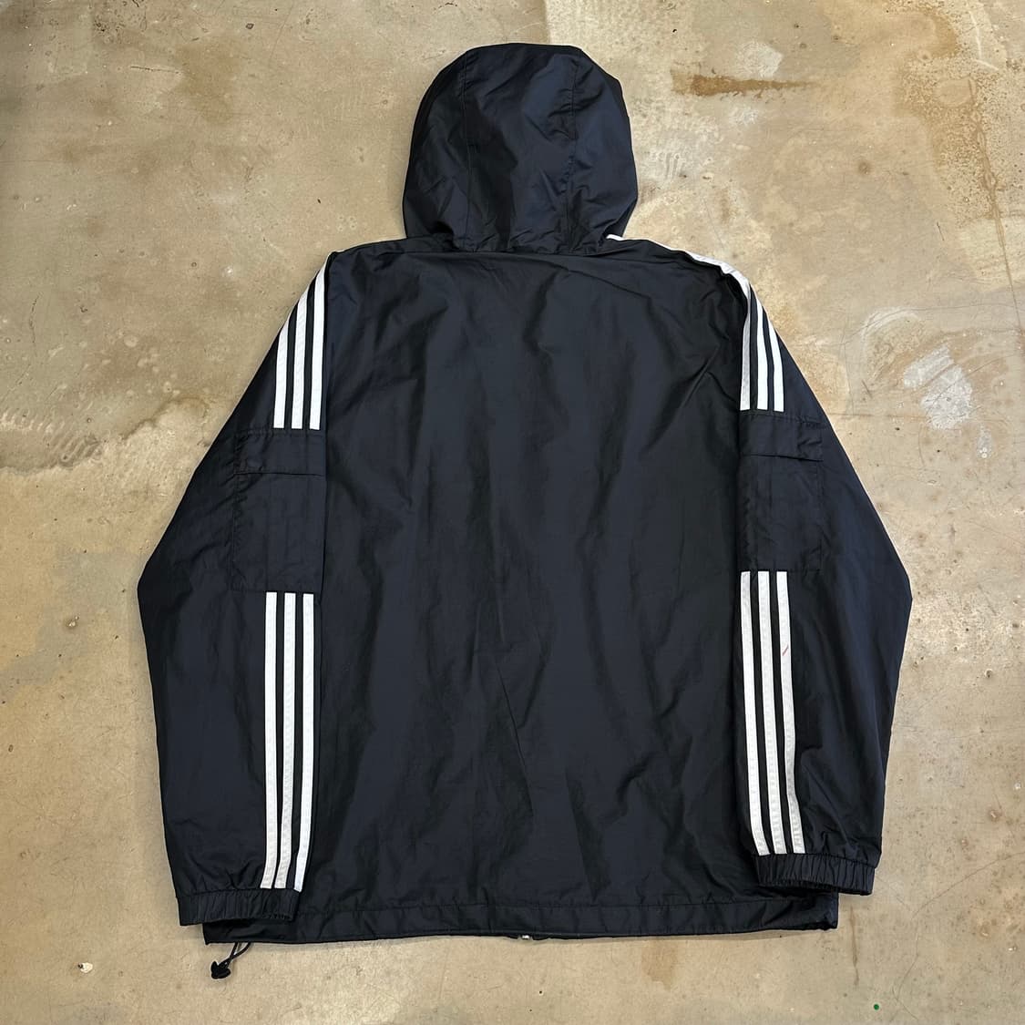 2XL 아디다스 파이어버드 포켓 블랙 후드 바람막이 상품이미지3
