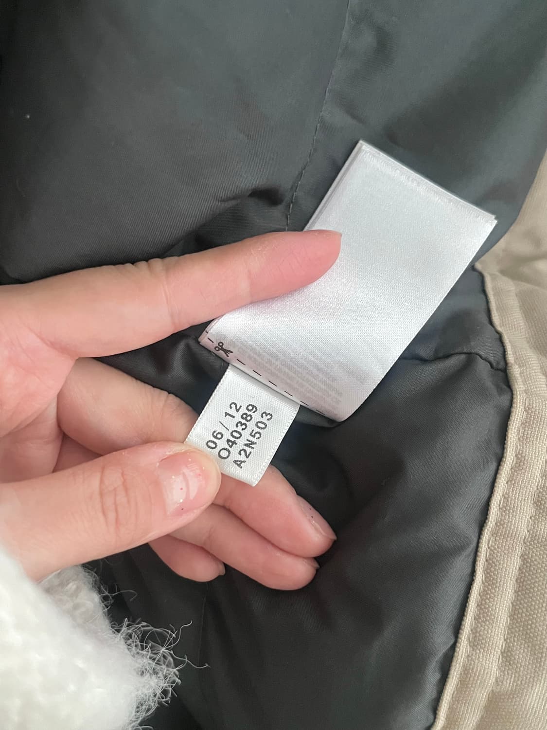 2XL) 리복 덕다운 야상 패딩 점퍼 베이지 상품이미지7