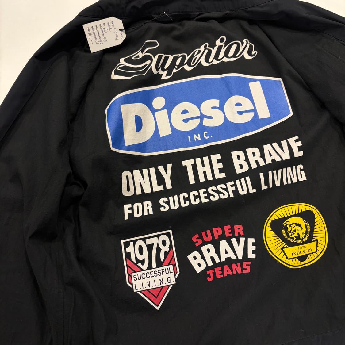 [L] 디젤 블랙 패치 메카닉 바이커 자켓 B545 상품이미지9