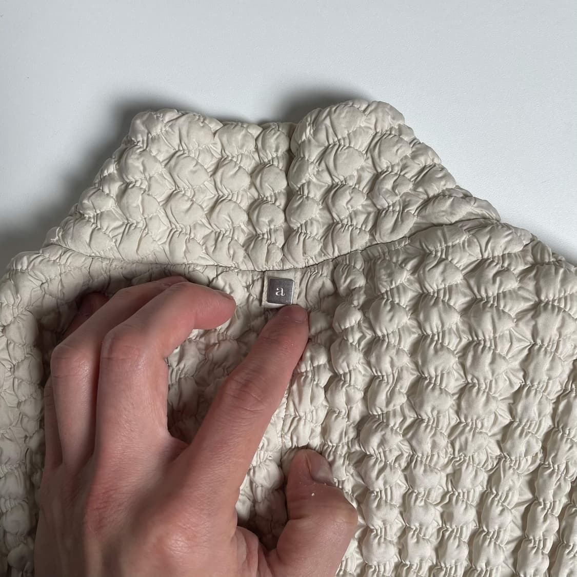 Allegri 화이트 앰보싱 집업 자켓 상품이미지7