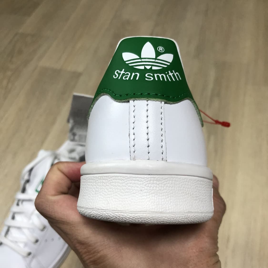 (220) 새상품 아디다스 adidas 스탠스미스 화이트 리얼레더 상품이미지6