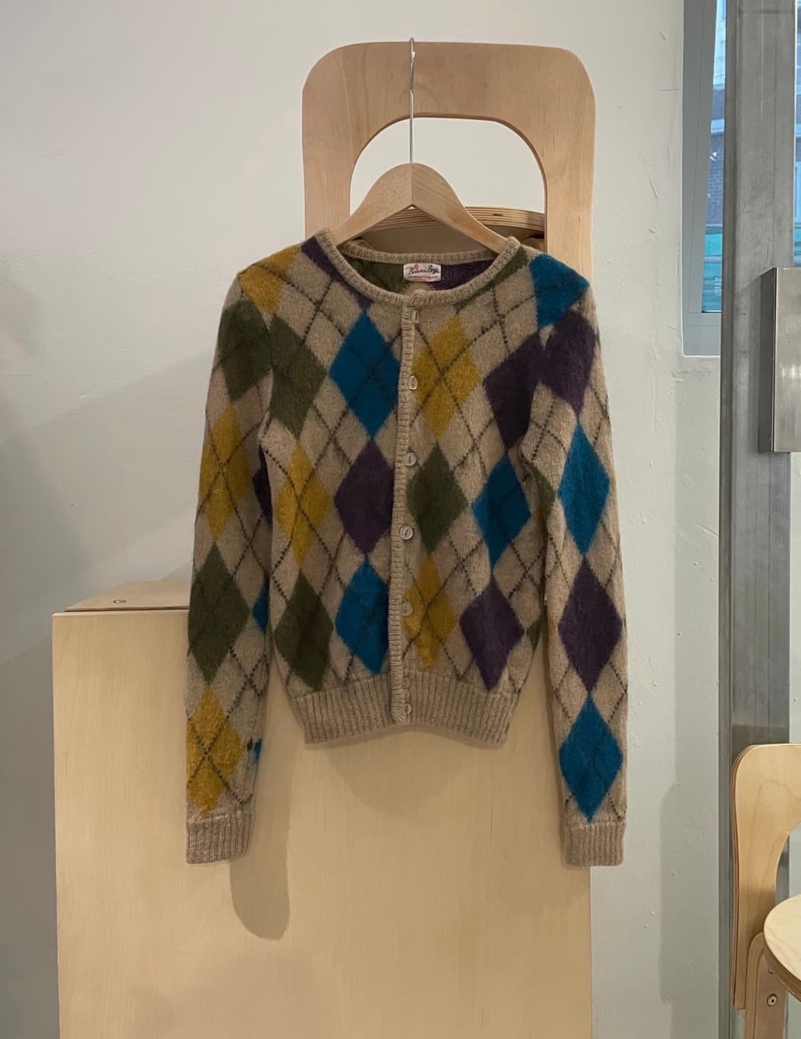 빔즈 보이 아가일 니트 상품이미지1