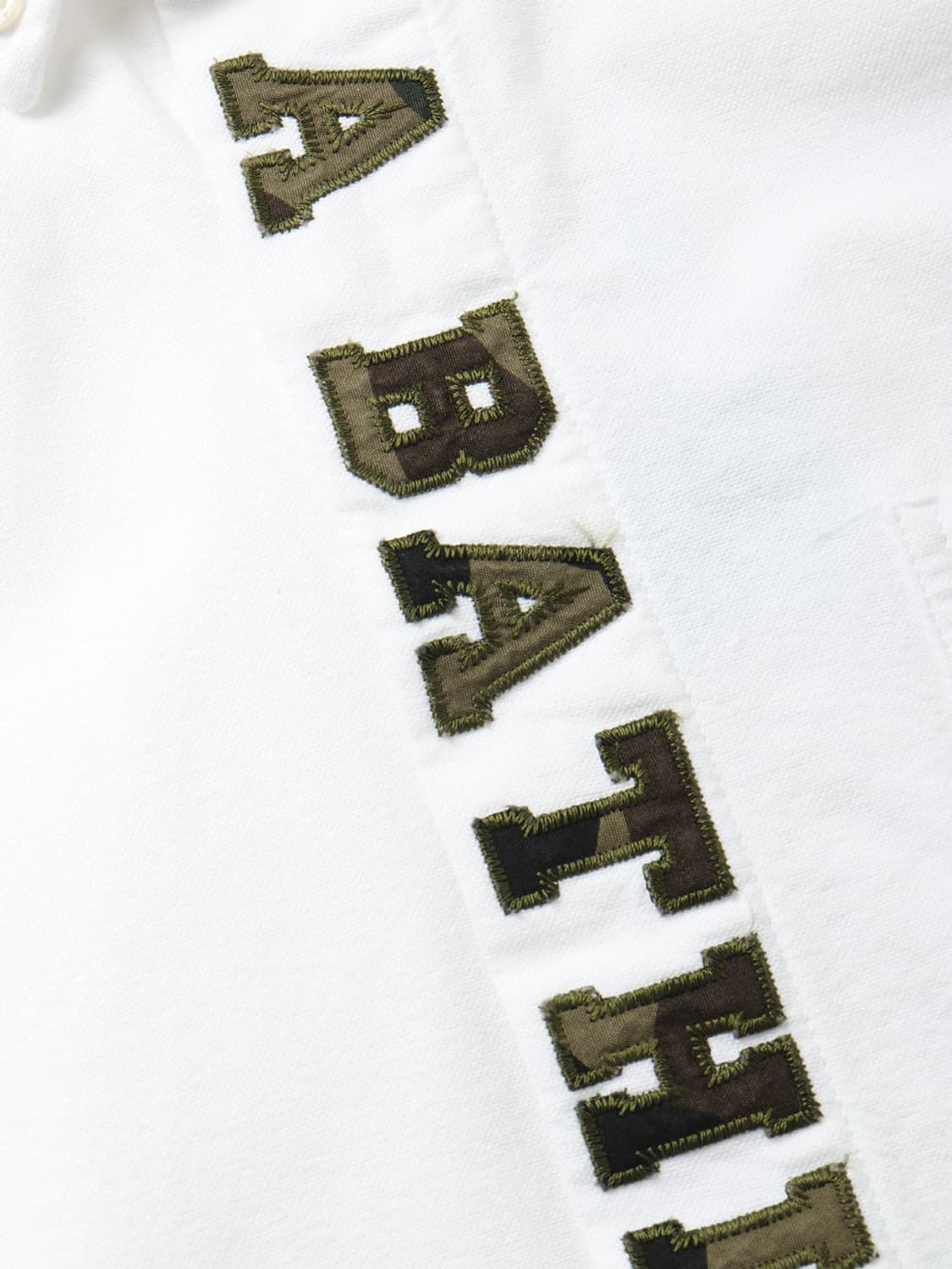 A BATHING APE Placket Patch Oxford Shirt 상품이미지5