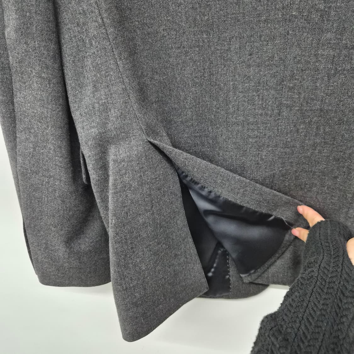 로로피아나 다크 그레이 블레이저 남성 M 상품이미지10