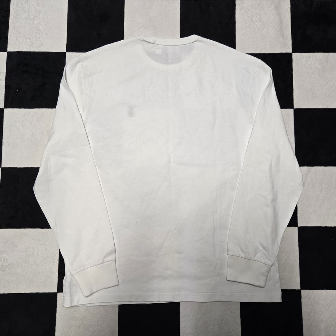 M 폴로랄프로렌 헤비웨이트 긴팔티셔츠 롱슬리브 화이트 상품이미지5