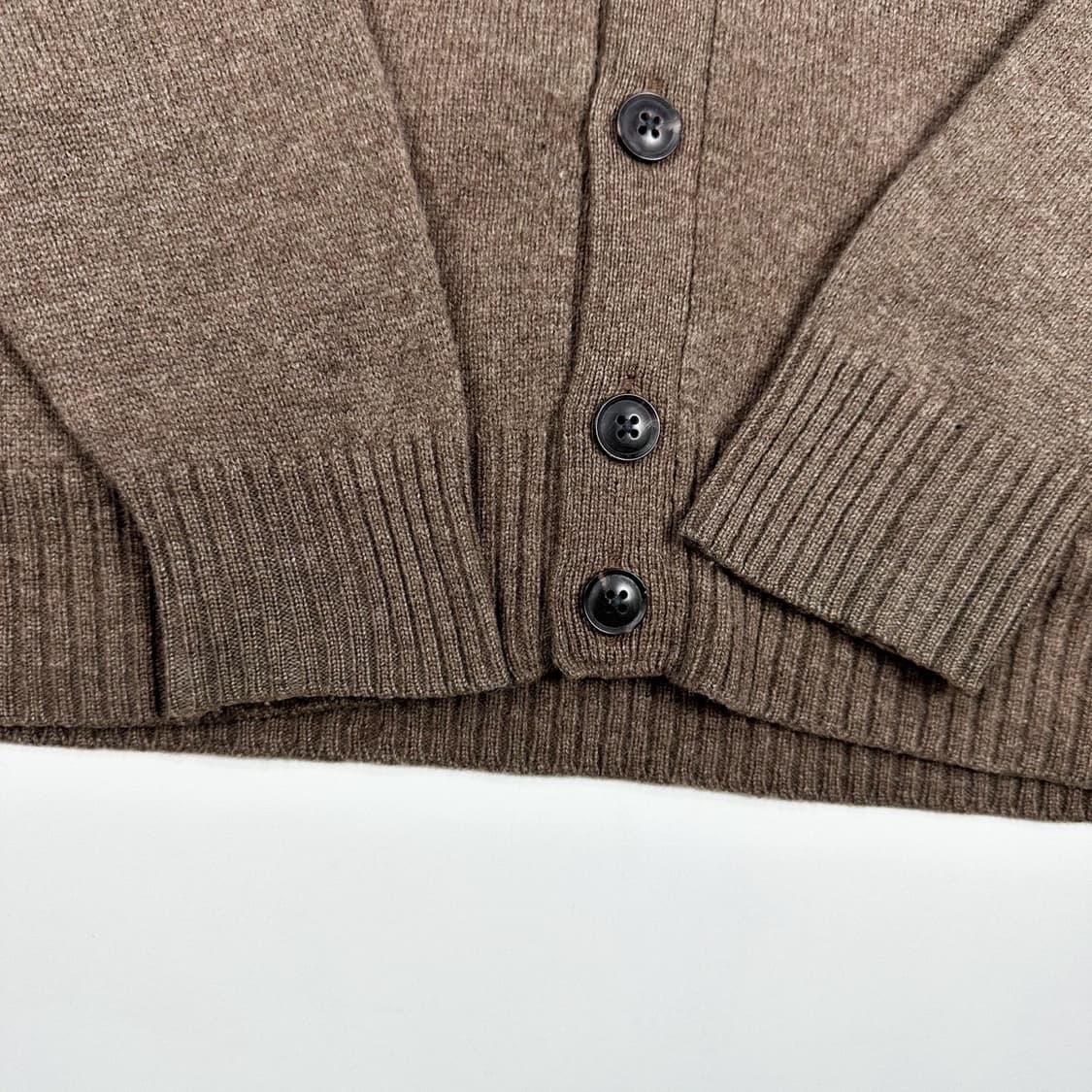 라코스테 크록 브라운 니트 가디건 (S) 상품이미지4