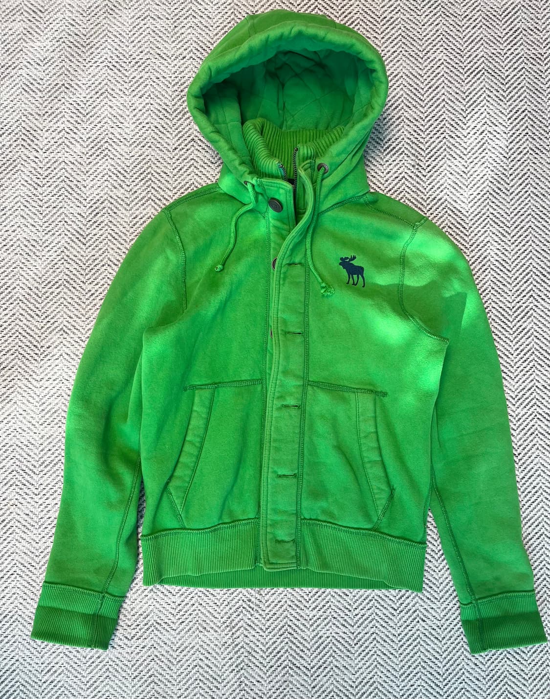 아베크롬비 순록 후드집업 그린 [L] 상품이미지1