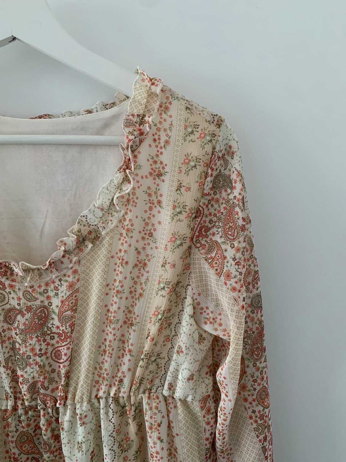 플라워 프린팅 블라우스 상품이미지3