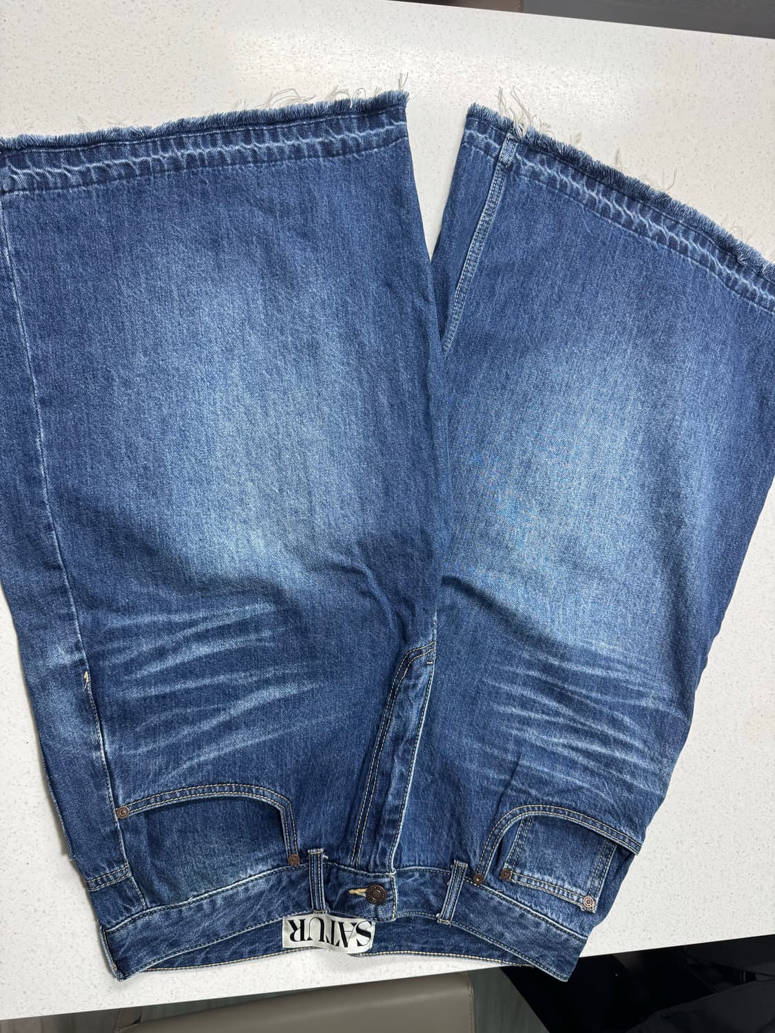 [L] 세터 가봉 데님 버뮤다 팬츠 인디고 블루 상품이미지2