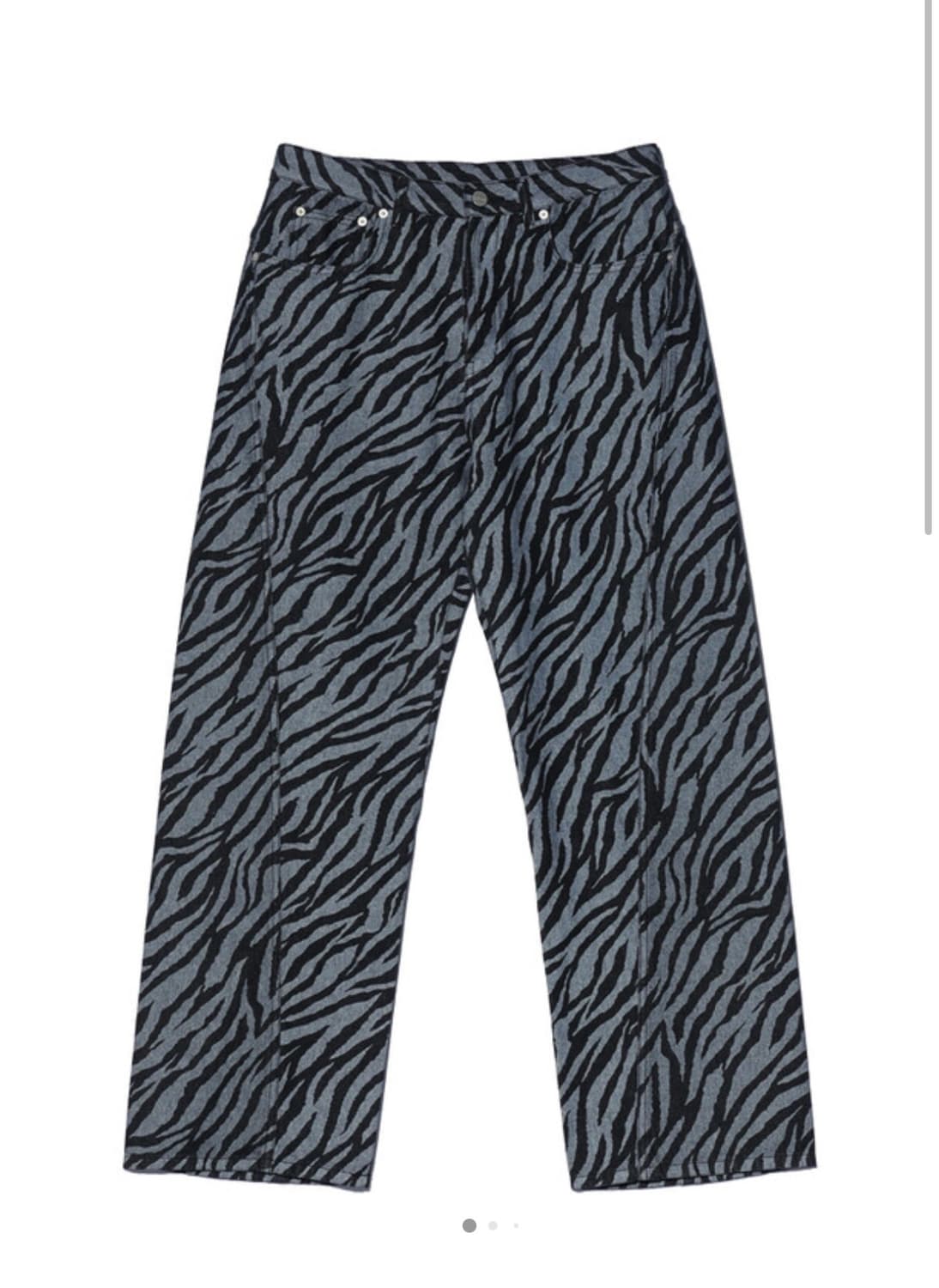 WESKEN ZEBRA TWISTED DENIM PANTS (1) 상품이미지1