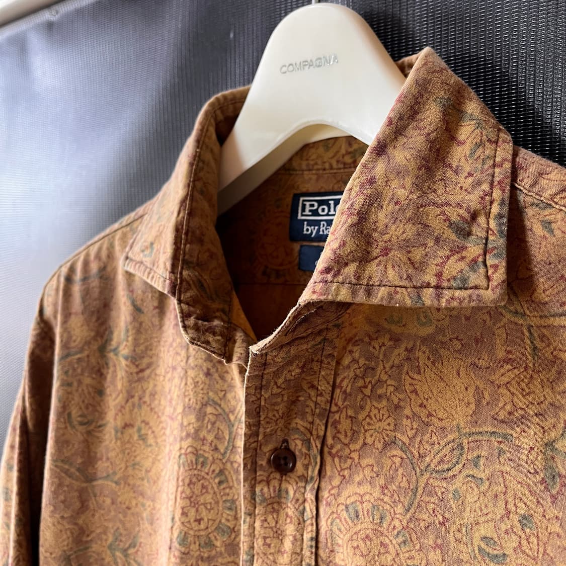 90s 폴로 랄프로렌 플로럴 메달리온 패턴 셔츠 상품이미지3