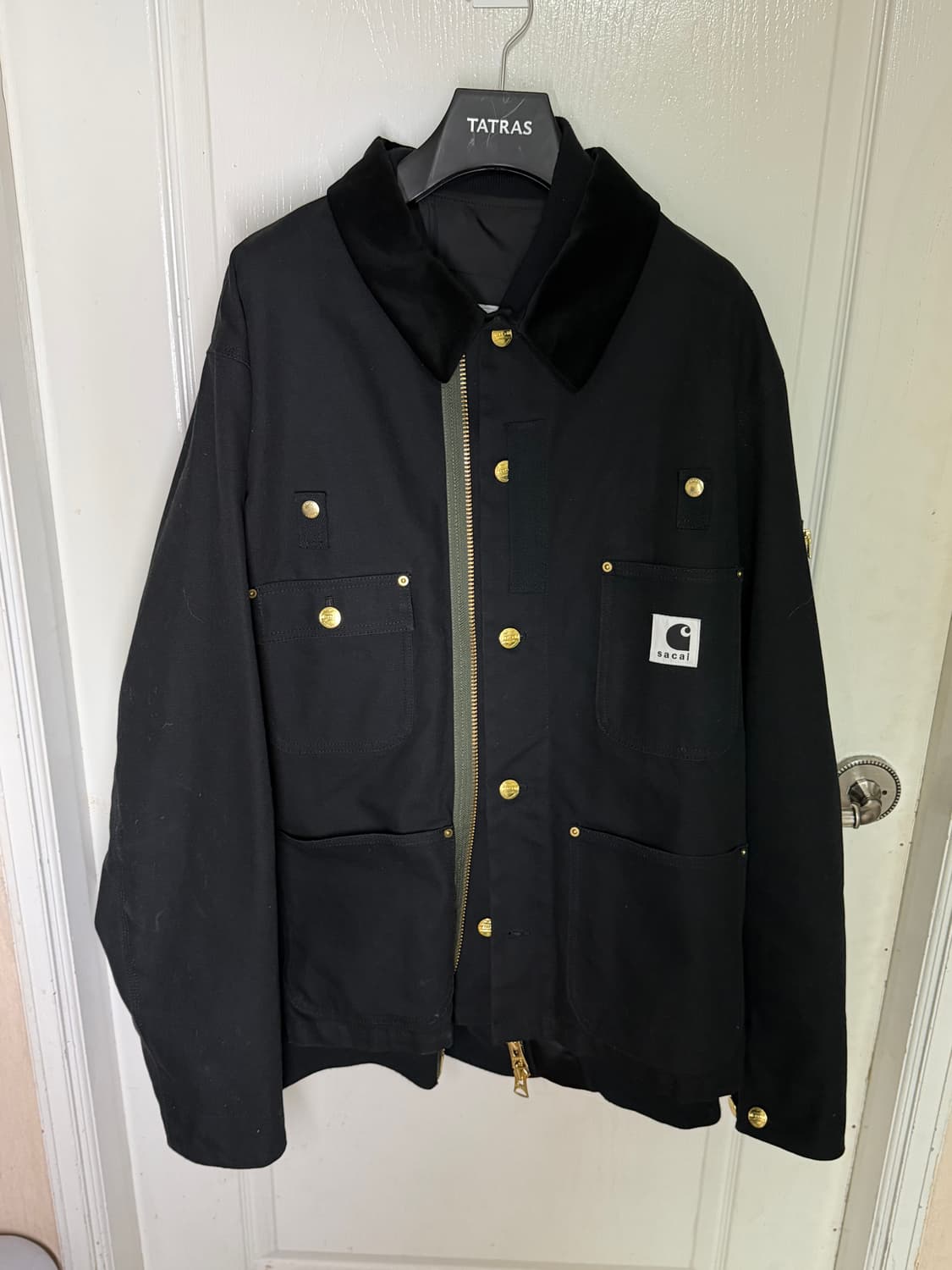 [4] 사카이 x 칼하트 WIP 캔버스 MA-1 자켓 미시간 블랙 상품이미지2