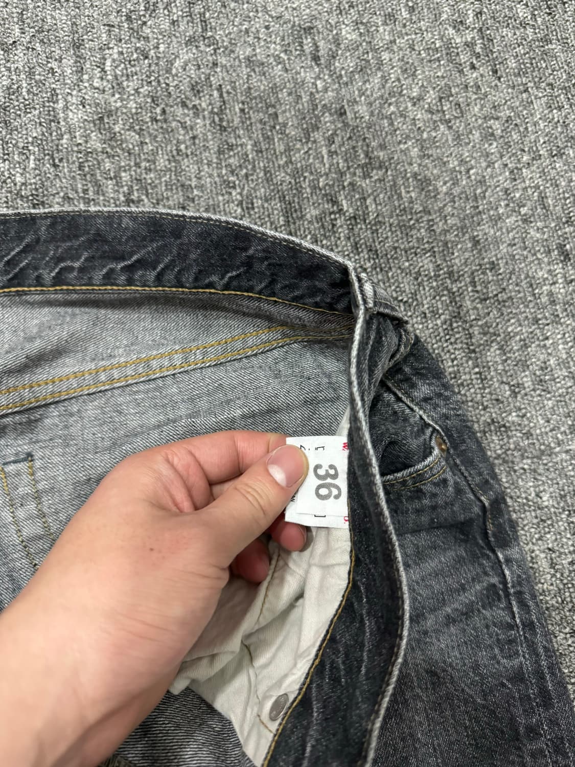 웨어하우스 1101 블랙워시드 데님 36 상품이미지4