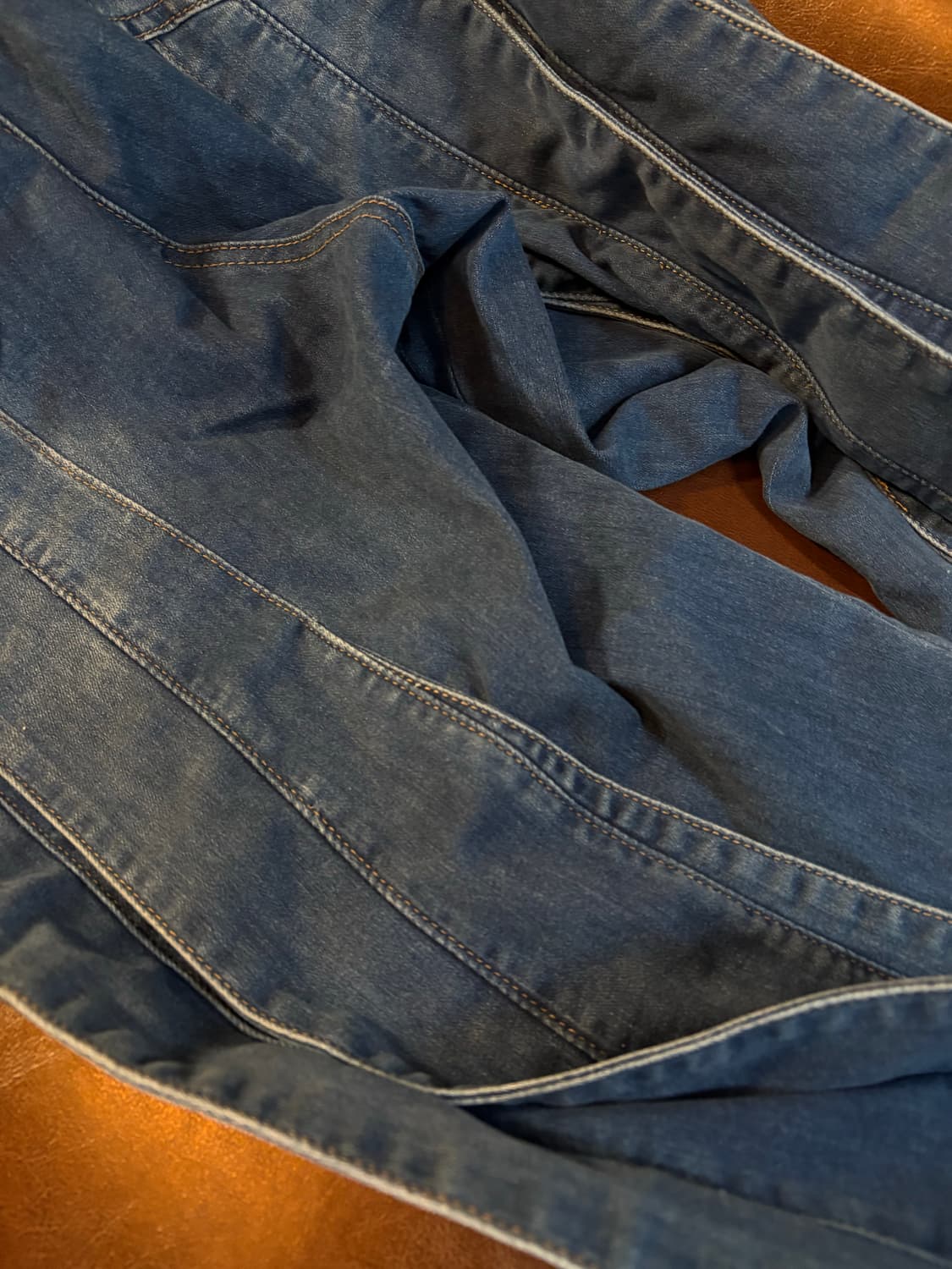 BLIND NO PLAN 레이어 디테일 데님 상품이미지5