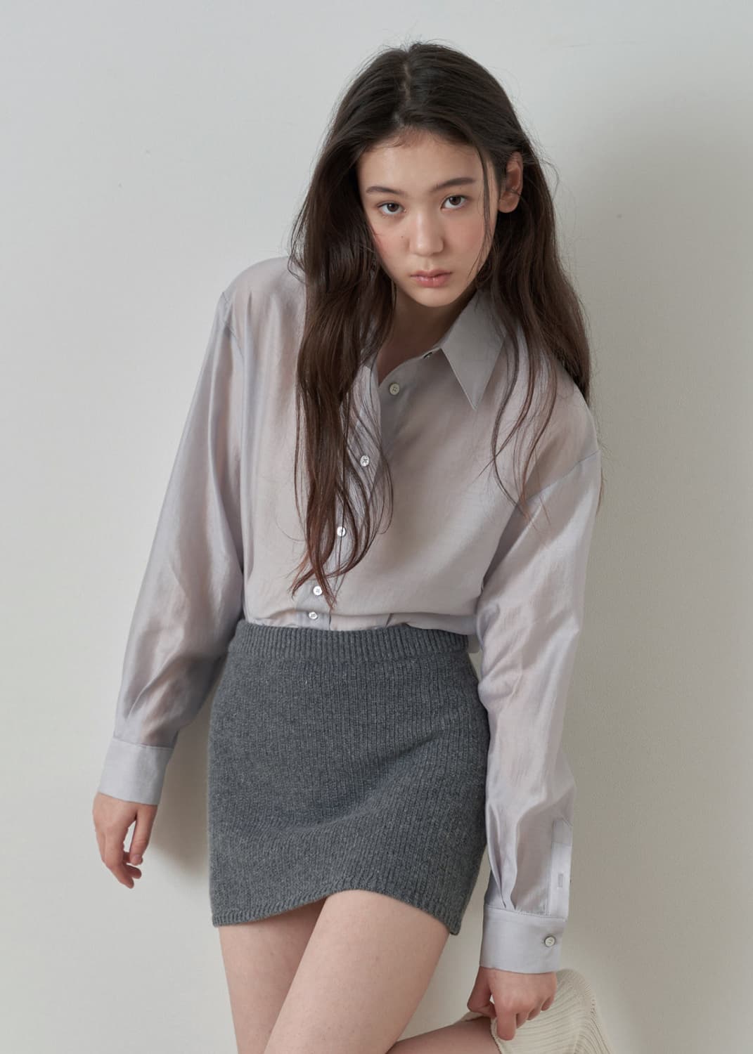 [택,새상품] REBANE 르베인 파운드 셔츠 #차콜그레이 상품이미지6